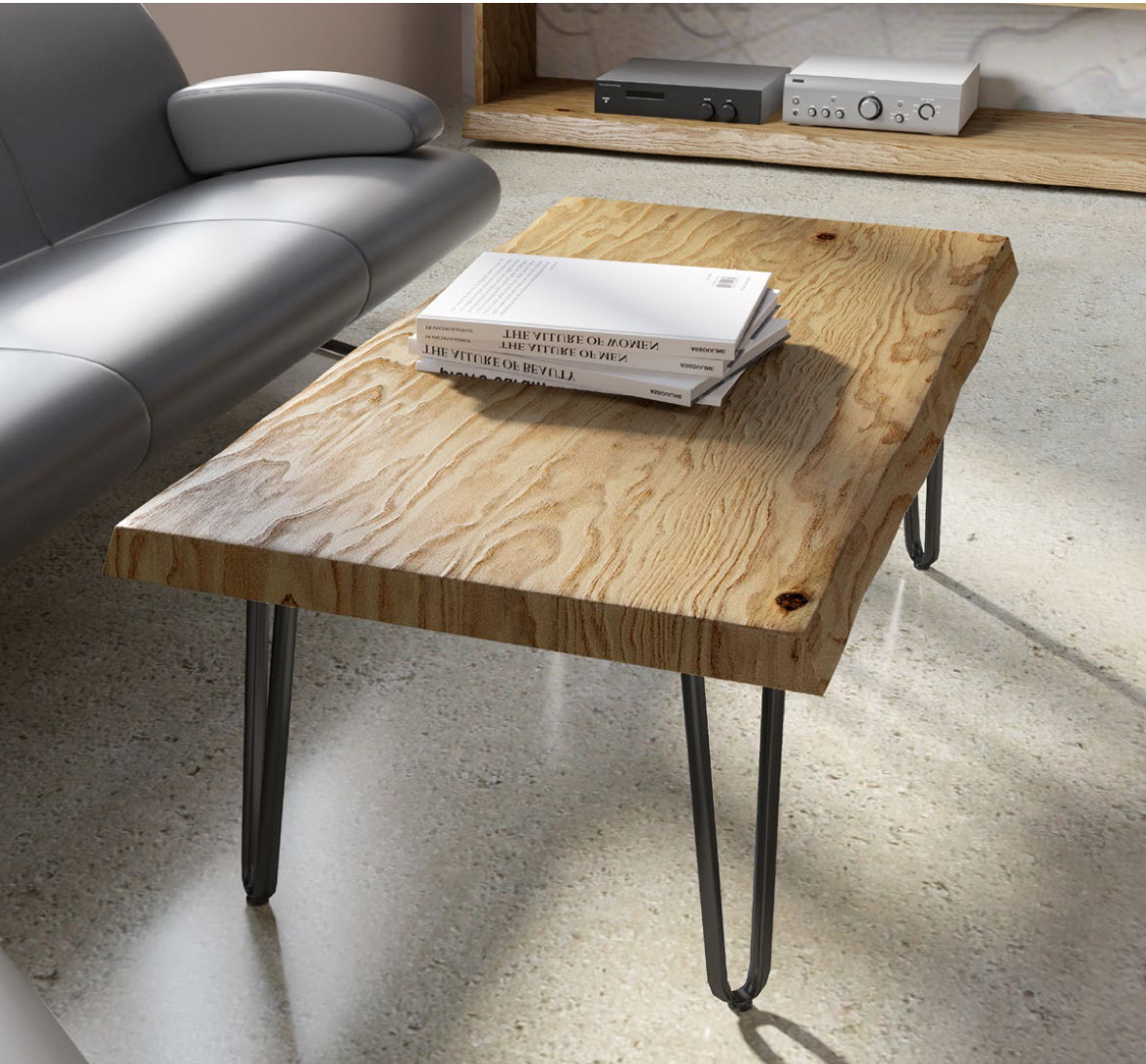 mesa de centro troncos - Muebles Polque. Tienda de Muebles en
