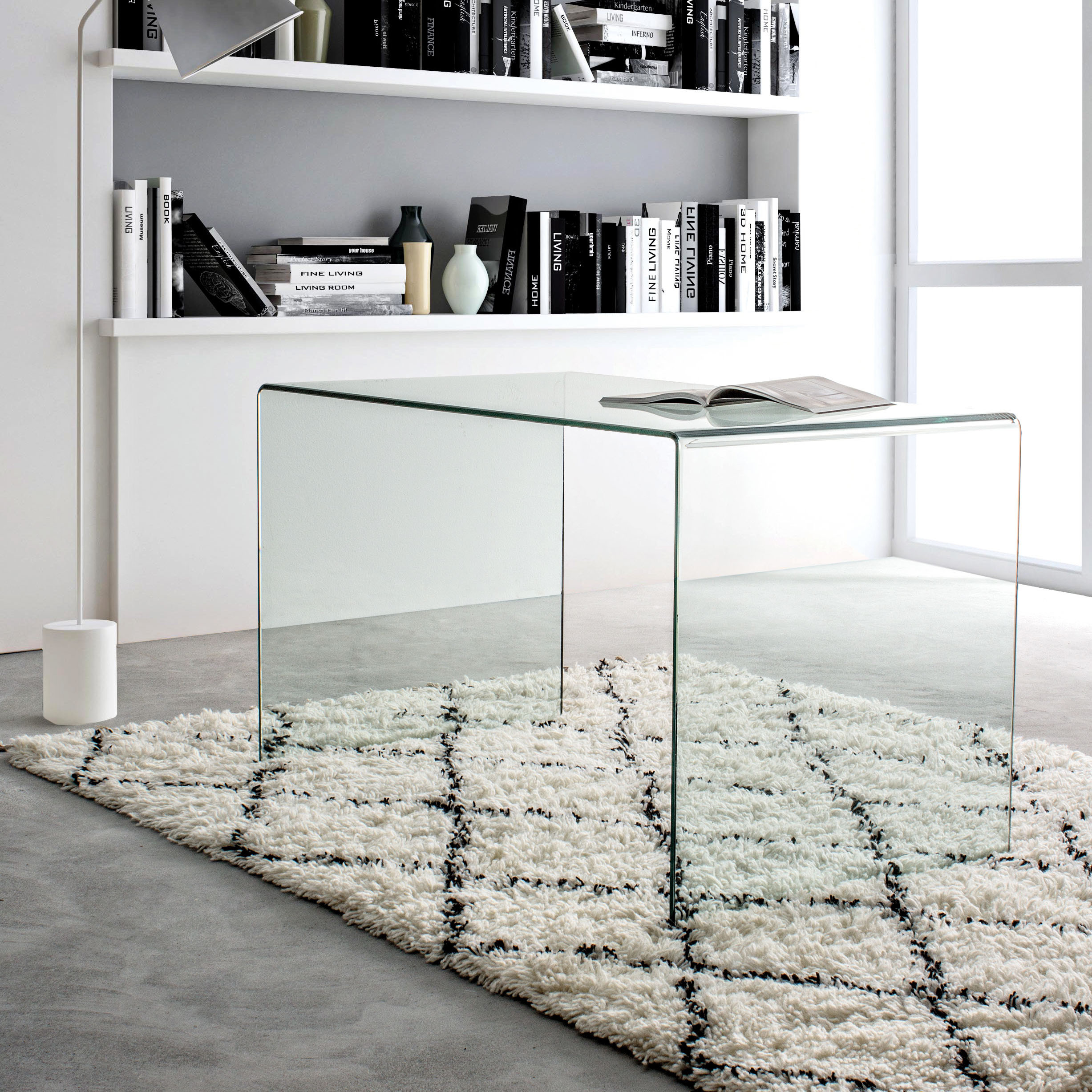 escritorio cristal - Muebles Polque. Tienda de Muebles en Pamplona