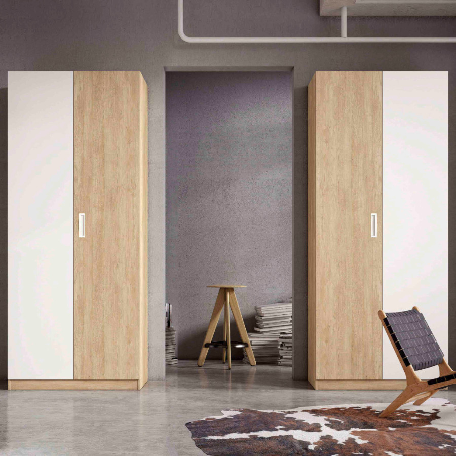 armario puertas correderas roble - Muebles Polque - 3000m2 y online