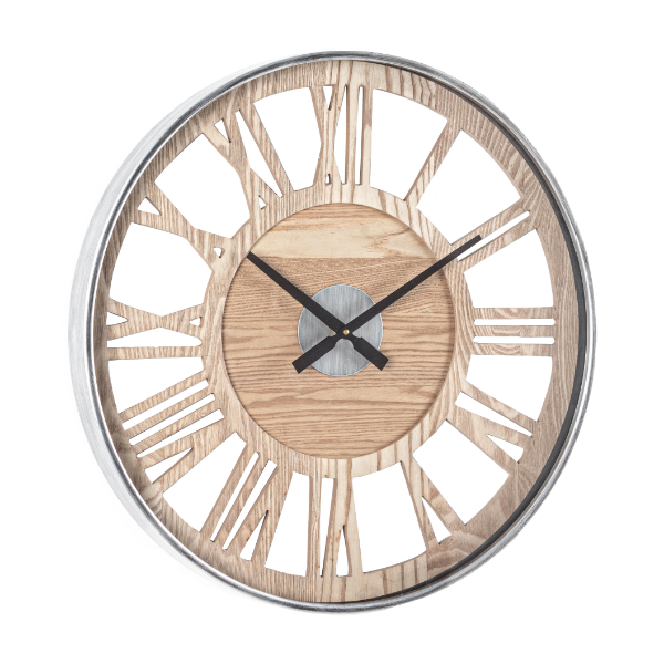 reloj rústico de madera