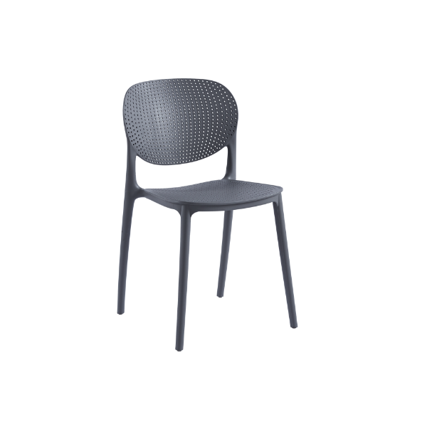 silla moderna negra plastico
