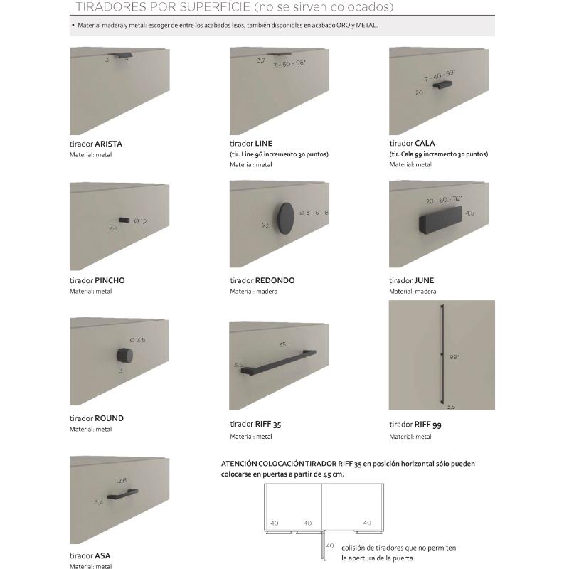 TIRADORES DORMITORIOS