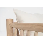 sofá de madera
