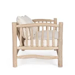 sofá de madera
