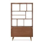 librería rústico de madera
