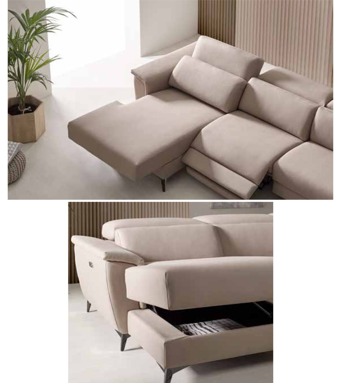 sofá relax eléctrico chaise longue muebles polque