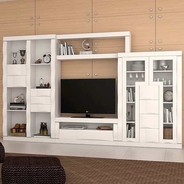 Mueble salón blanco Napoles