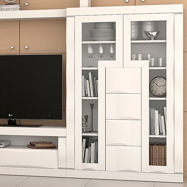 Mueble salón blanco Napoles