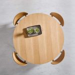 Plano cenital Mesa de comedor redonda Marina de Muebles Polque