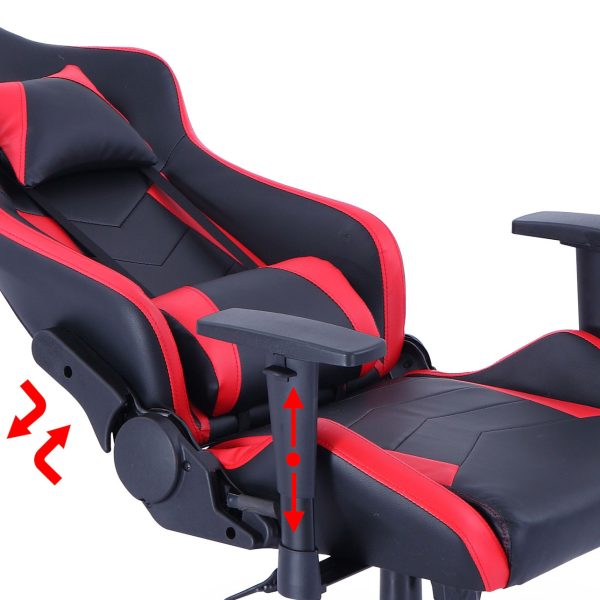 Silla gamer pro rojo y negro