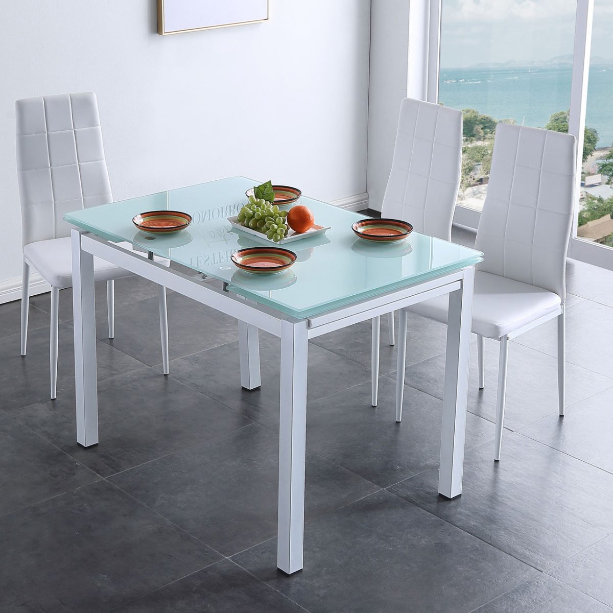 Mesa extensible Eli blanca