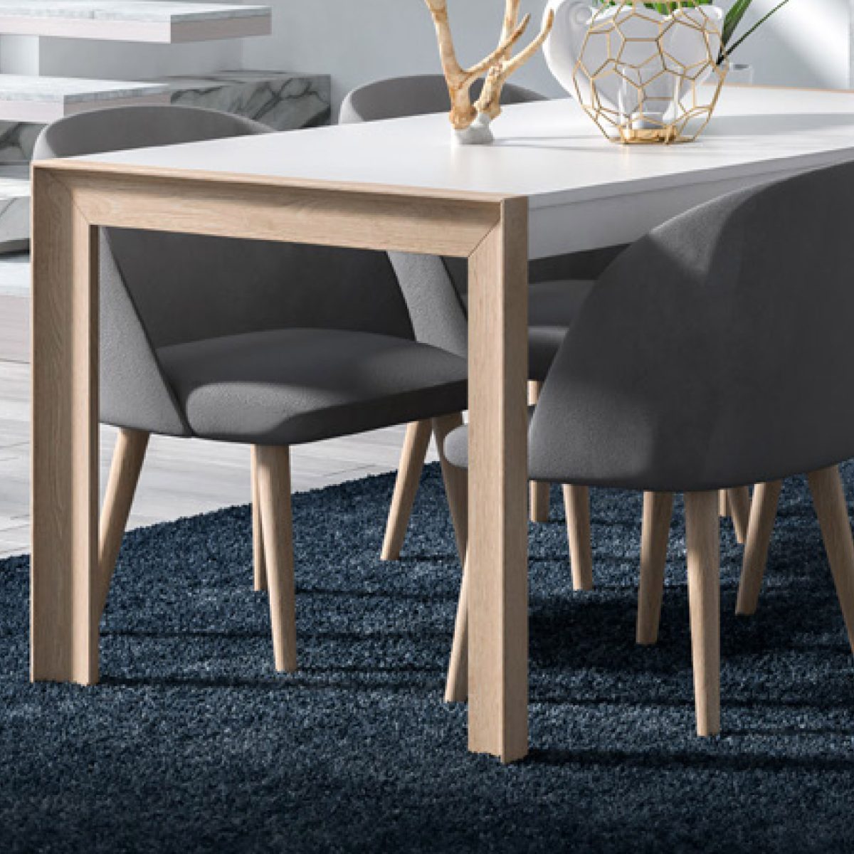 Mesa de comedor extensible Orion