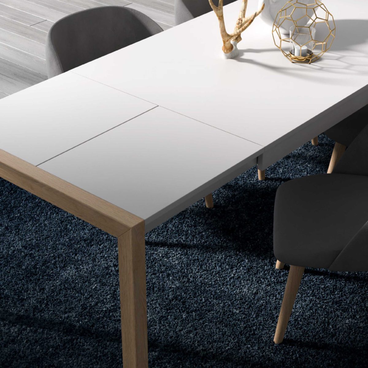 Mesa de comedor extensible Orion