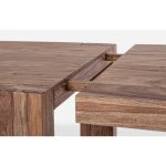 Mesa de comedor extensible acacia maciza