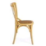 Latera Silla Cruz ocre de Muebles Polque