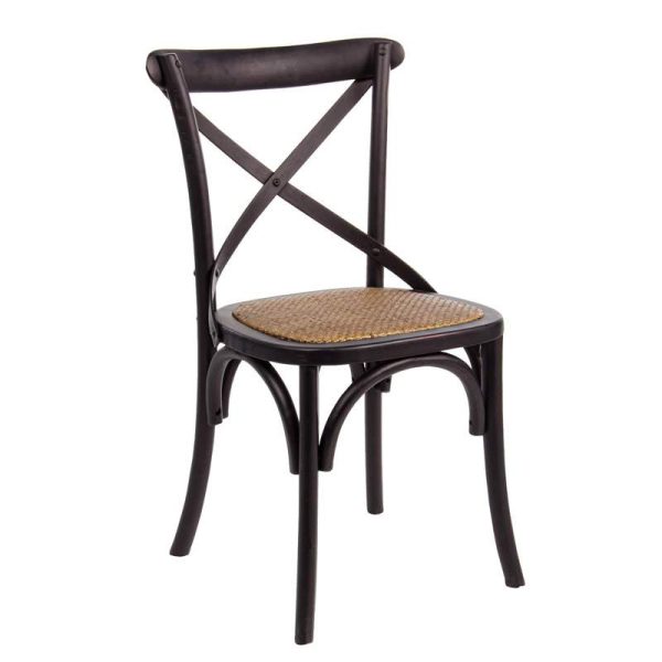 Silla de comedor Cruz negro