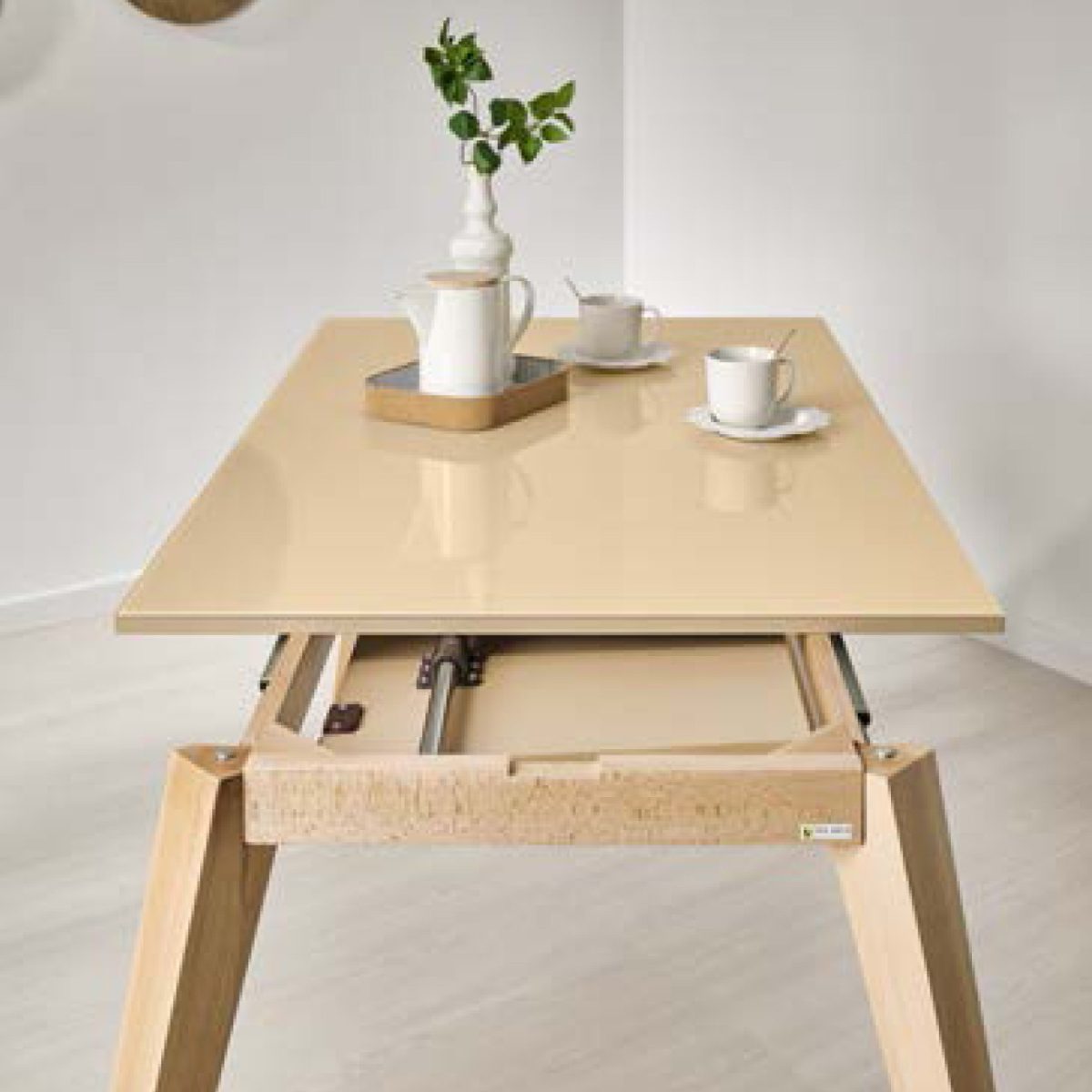 Mesa cristal extensible Dijon