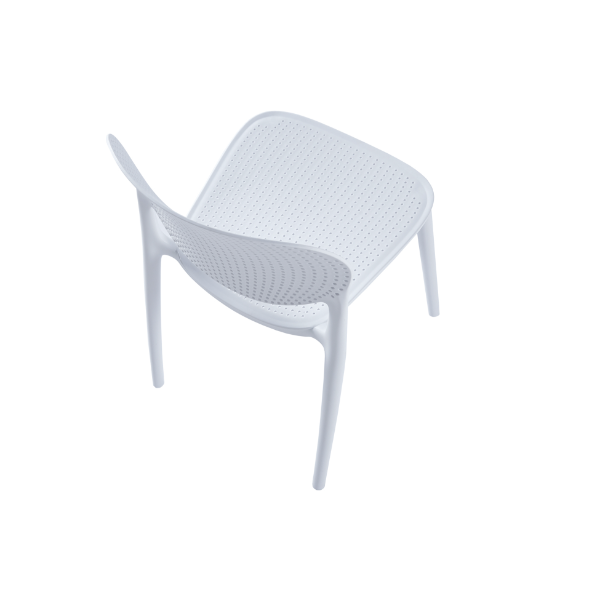 silla moderna blanca plastico