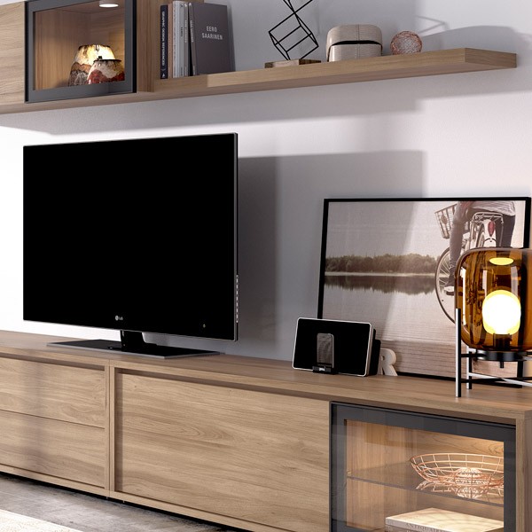 Detalle Mueble TV Mika de Muebles Polque