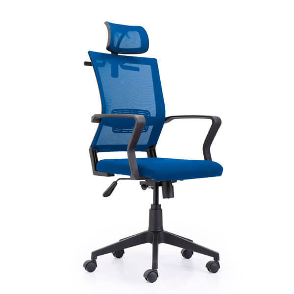 silla escritorio giratoria azul muebles polque