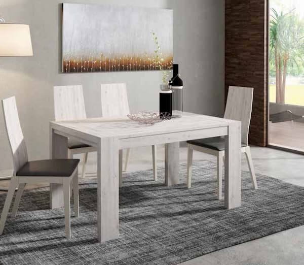 Mesa de comedor extensible Ares lisa