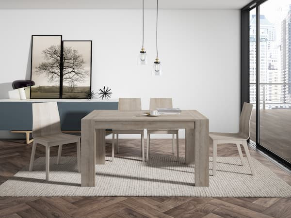 Mesa de comedor extensible Ares lisa