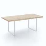 Mesa de comedor extensible de roble estilo industrial muebles polque
