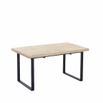 Mesa de comedor extensible de roble estilo industrial muebles polque