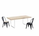 Mesa de comedor extensible de roble estilo industrial muebles polque