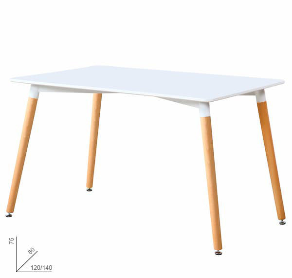 mesa de comedor blanca muebles polque