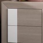 mesita noche ecomadera roble y lacado muebles polque