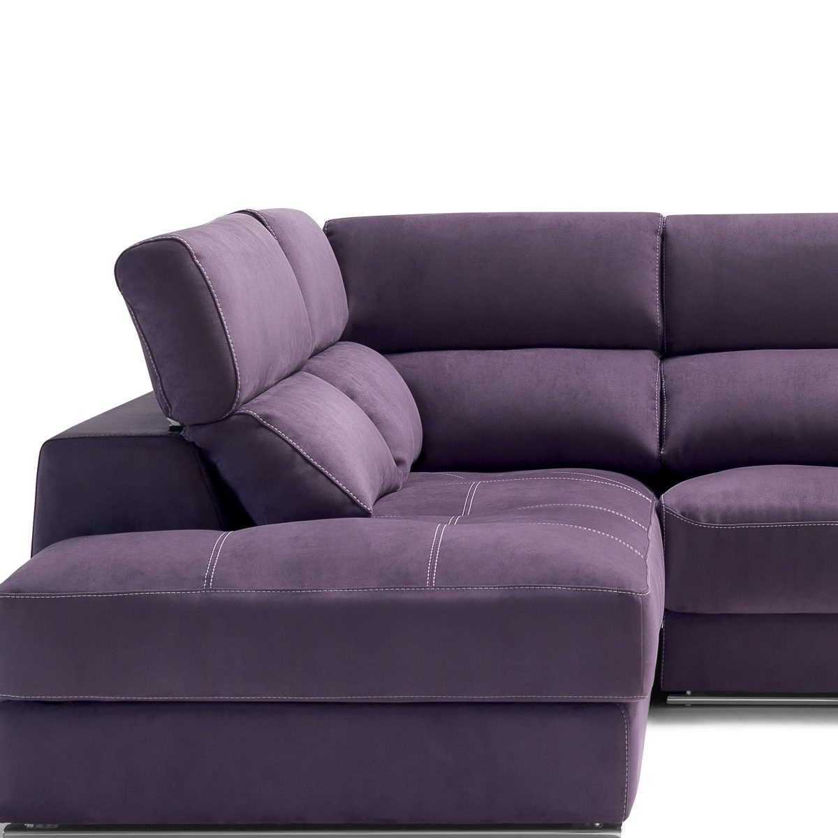 sofá morado muebles polque