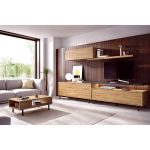 mueble de tv madera patas metal