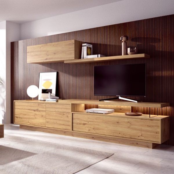 mueble de tv moderno madera