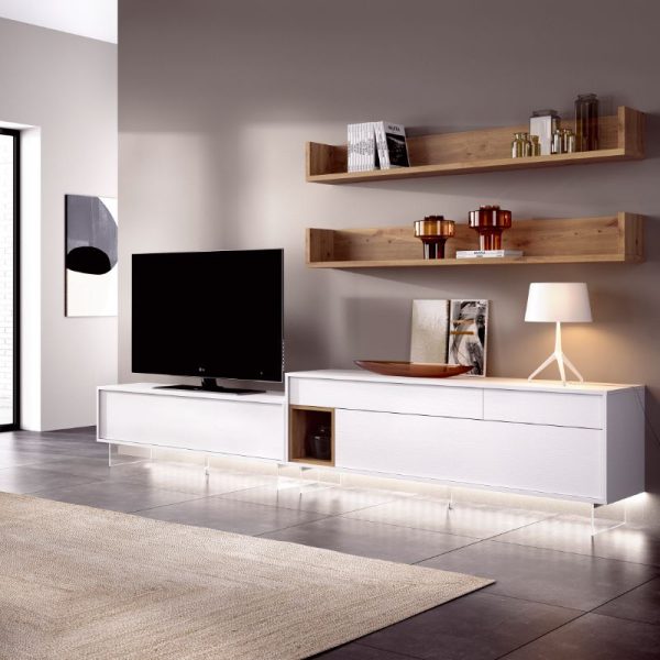 mueble de salón blanco