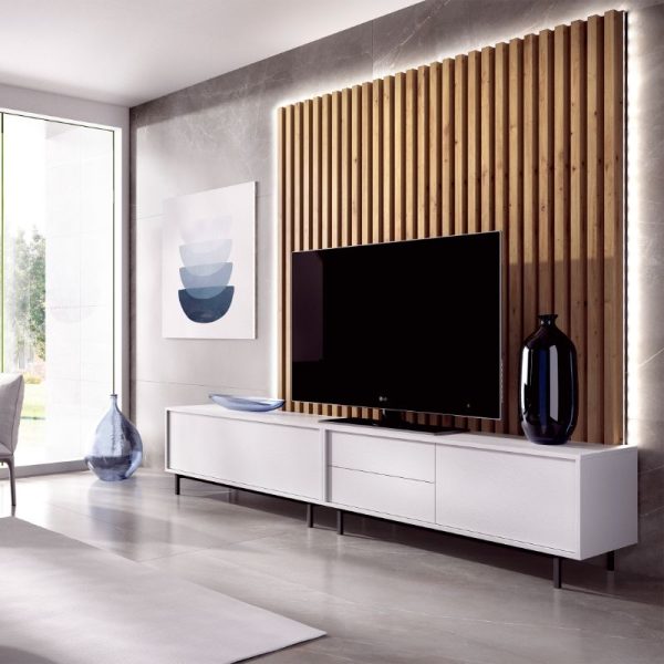 mueble tv listones