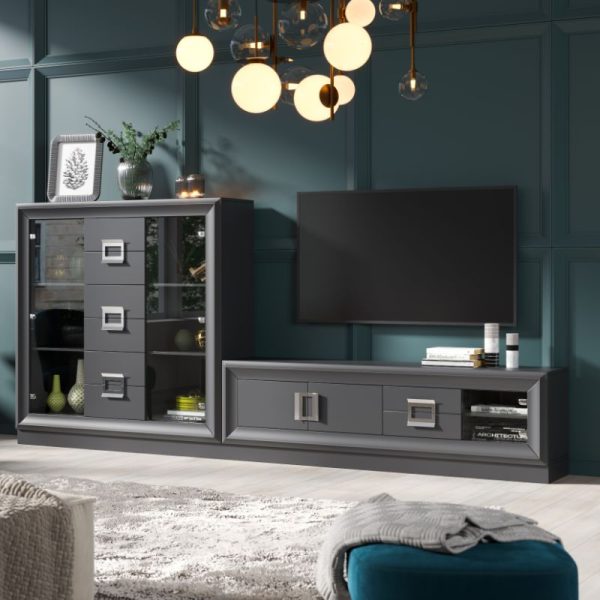 mueble tv lacado