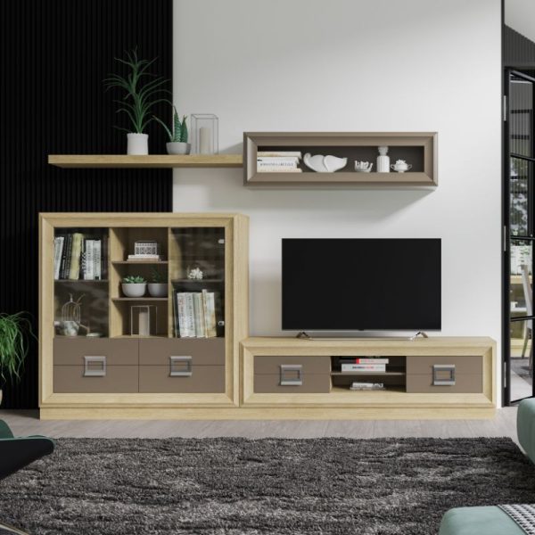 mueble tv roble