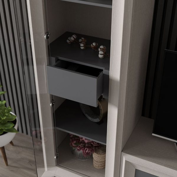 mueble de sala gris