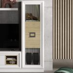 mueble salón blanco madera