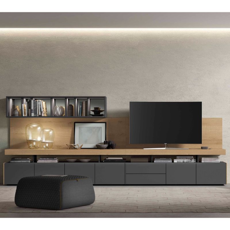 mueble tv roble