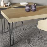 mesa de roble extensible